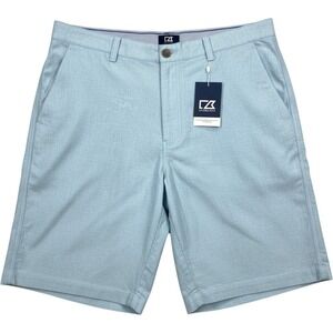 Cutter Buck Golf Shorts Mens 42 Blue Chino Casual Lightweight Stretch NWT